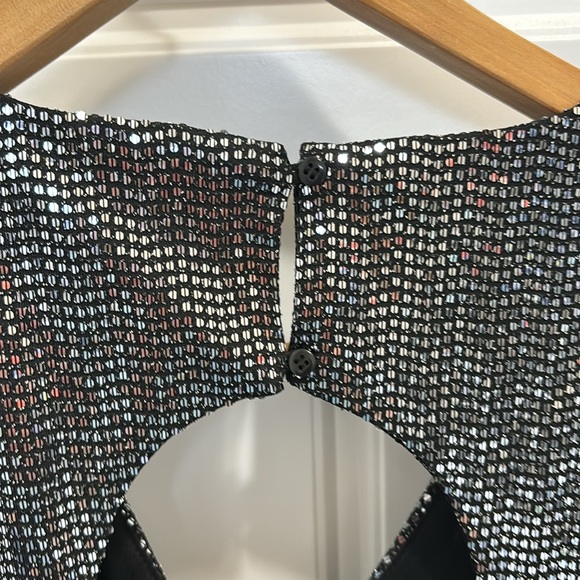Cache Silver Sequin Top, size Small - Picture 9 of 11